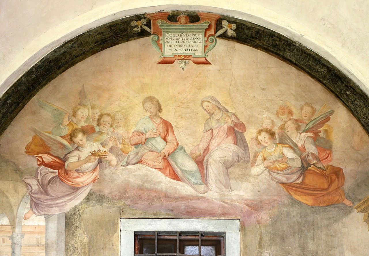 Chiostro Grande in Santa Maria Novella - morte di San Domenico, dettaglio 3